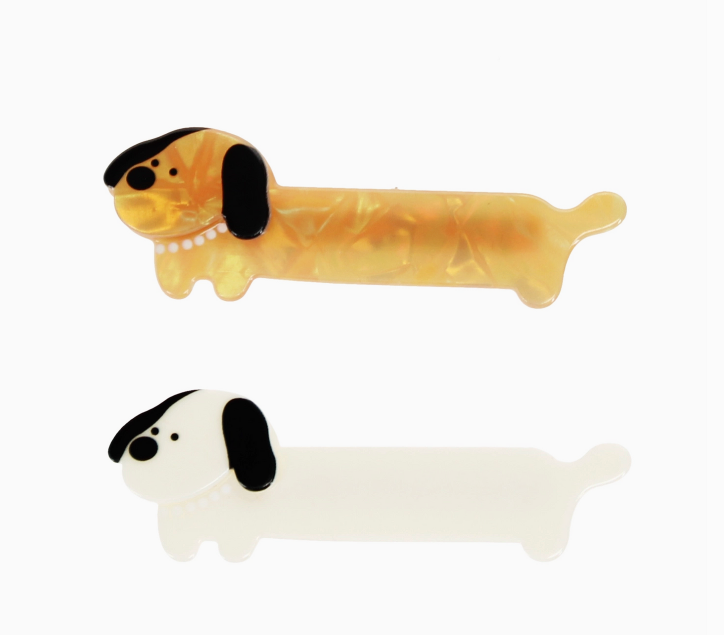 SAUSAGE DOG HAIR CLIPS - SET OF 2 | REX LONDON