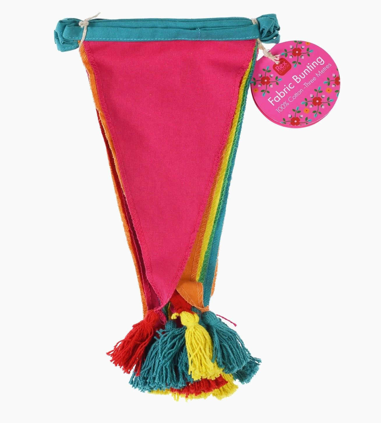 COLOURFUL TASSELLED BUNTING | REX LONDON