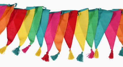 COLOURFUL TASSELLED BUNTING | REX LONDON