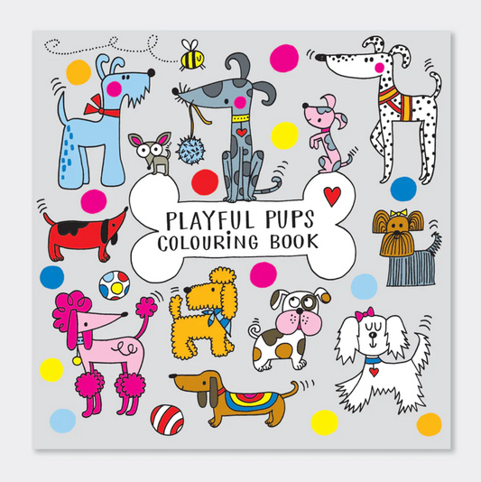 PLAYFUL PUPS COLOURING BOOK | RACHEL ELLEN