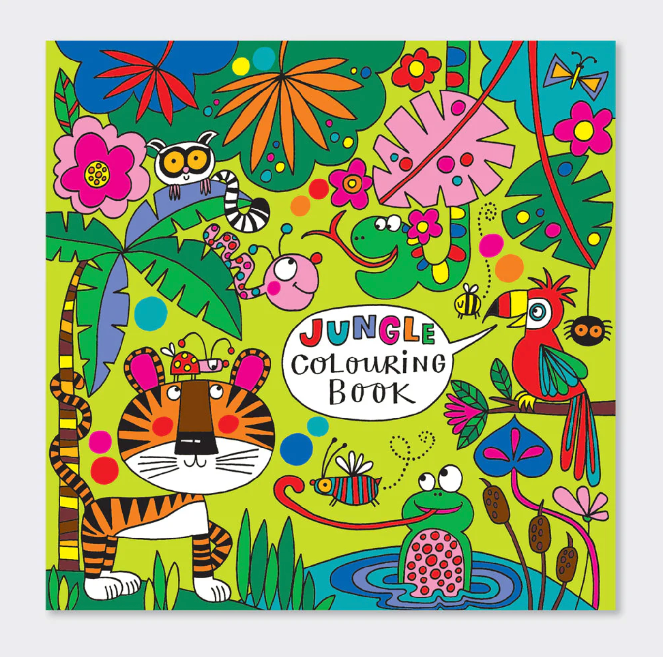 JUNGLE ANIMALS COLOURING BOOK | RACHEL ELLEN