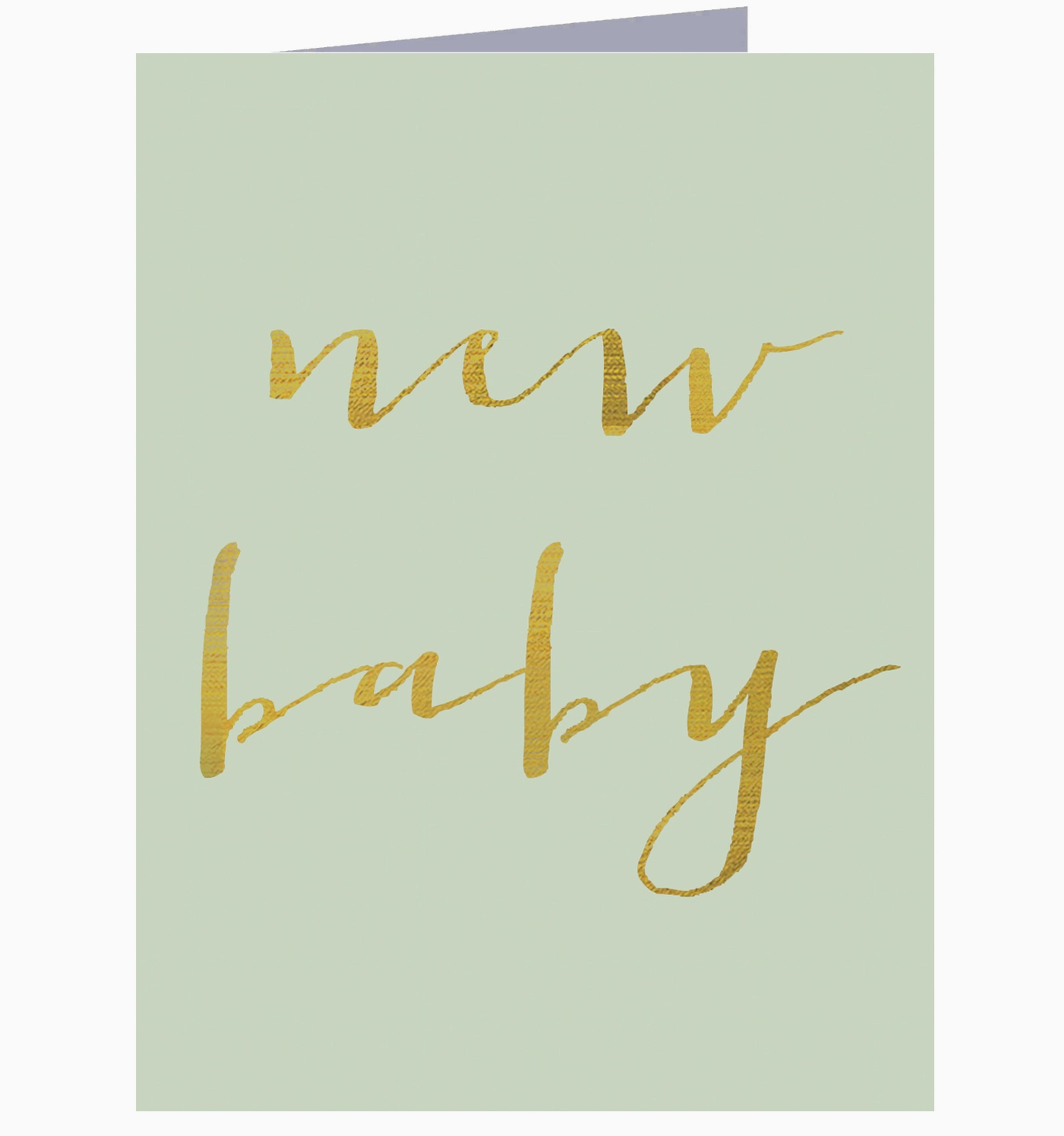 MINI GOLD FOILED NEW BABY CARD | KALI STILEMAN