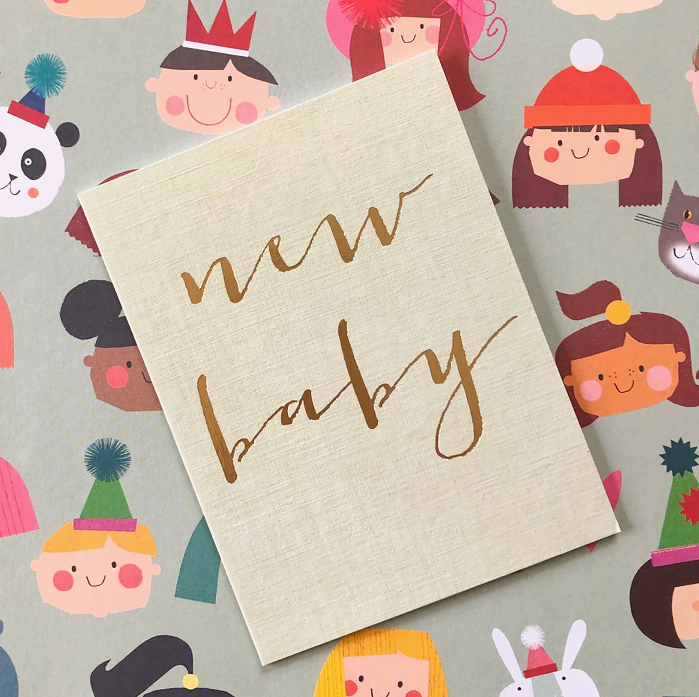 MINI GOLD FOILED NEW BABY CARD | KALI STILEMAN