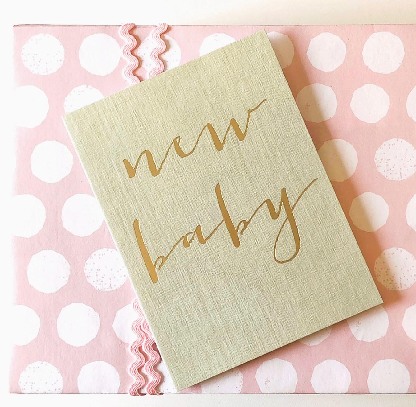 MINI GOLD FOILED NEW BABY CARD | KALI STILEMAN