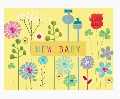 MINI FLORAL NEW BABY CARD | KALI STILEMAN