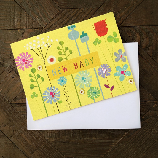 MINI FLORAL NEW BABY CARD | KALI STILEMAN