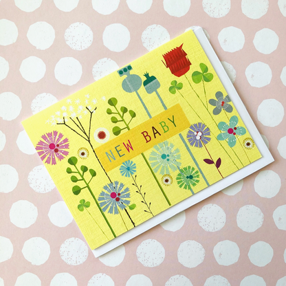 MINI FLORAL NEW BABY CARD | KALI STILEMAN