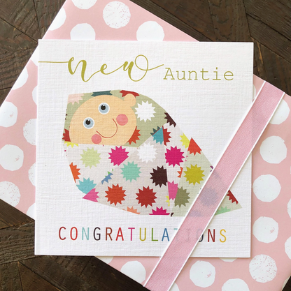 NEW AUNTIE BABY CARD | KALI STILEMAN