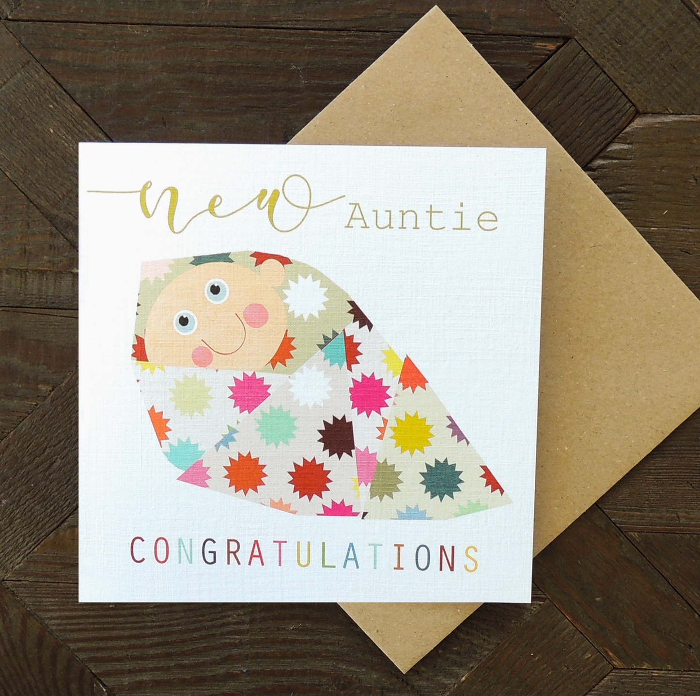 NEW AUNTIE BABY CARD | KALI STILEMAN