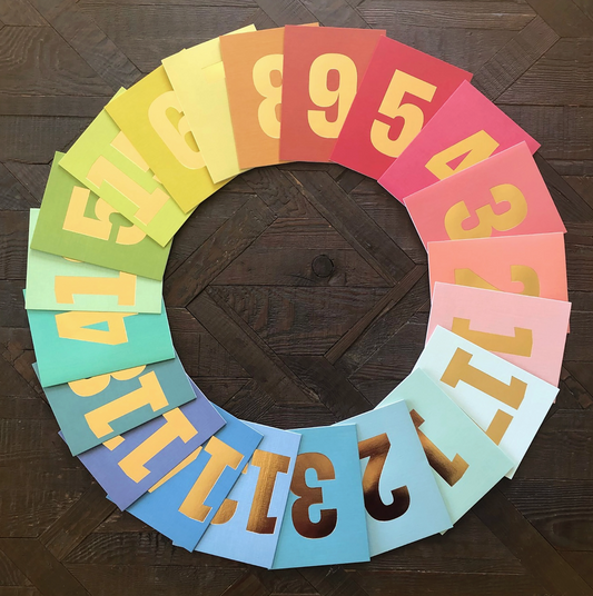 MINI GOLD FOILED TWO CARD - SOFT BLUE | KALI STILEMAN