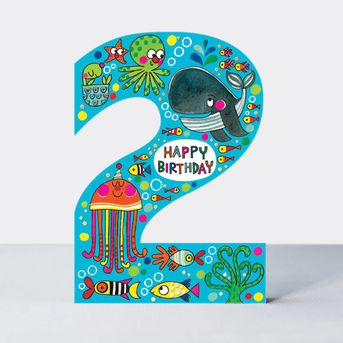 COOKIE CUTTERS - AGE 2 UNDER THE SEA BIRTHDAY CARD | RACHEL ELLEN