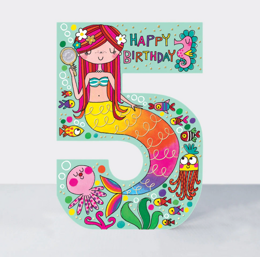 COOKIE CUTTERS - AGE 5 MERMAID BIRTHDAY CARD | RACHEL ELLEN
