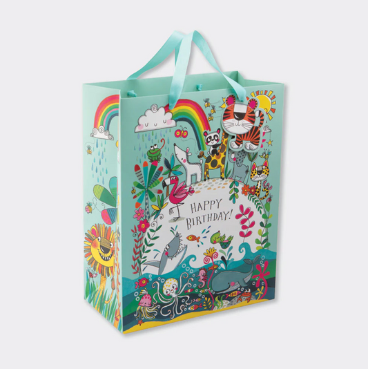 LARGE GIFT BAG - HAPPY BIRTHDAY ANIMALS | RACHEL ELLEN