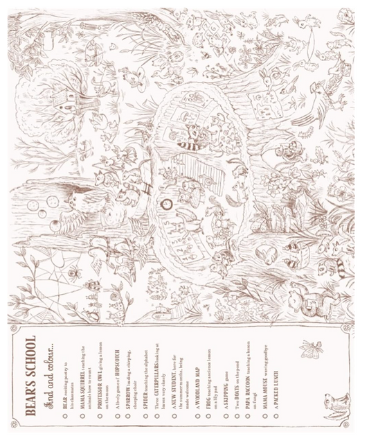 Brown Bear Wood: Colouring and Spotting Book: Colour them in, hang them up!