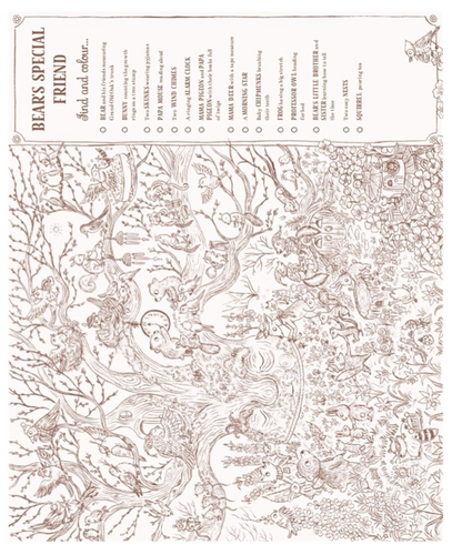 Brown Bear Wood: Colouring and Spotting Book: Colour them in, hang them up!