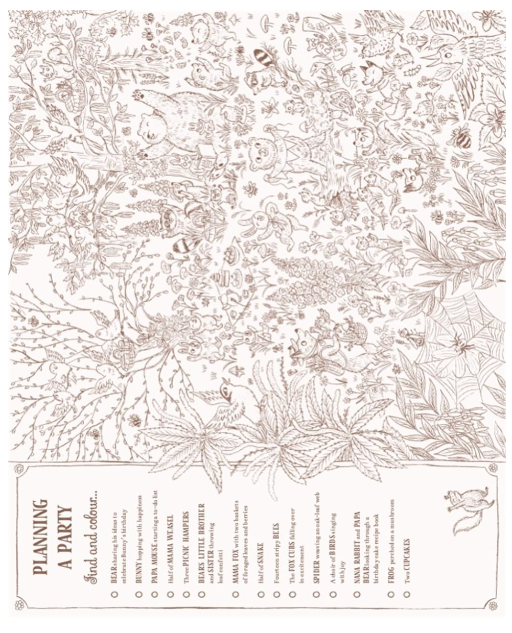 Brown Bear Wood: Colouring and Spotting Book: Colour them in, hang them up!