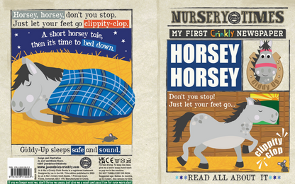 NURSERY TIMES CRINKLY NEWSPAPER - HORSEY HORSEY