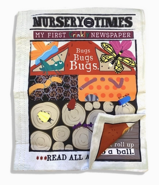 NURSERY TIMES CRINKLY NEWSPAPER - BUGS
