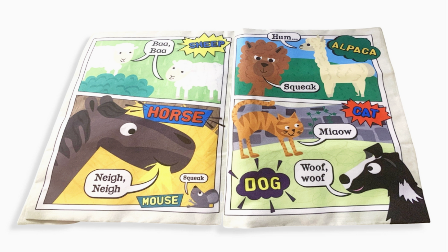NURSERY TIMES CRINKLY NEWSPAPER - COMIC ISSUE 2 FARM ANIMAL NOISES