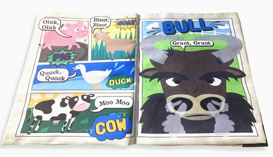 NURSERY TIMES CRINKLY NEWSPAPER - COMIC ISSUE 2 FARM ANIMAL NOISES