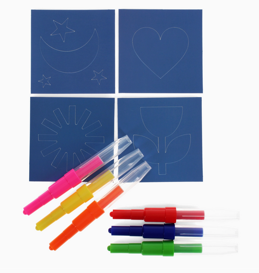 MAGIC RAINBOW COLOURED BLOW PENS | REX LONDON