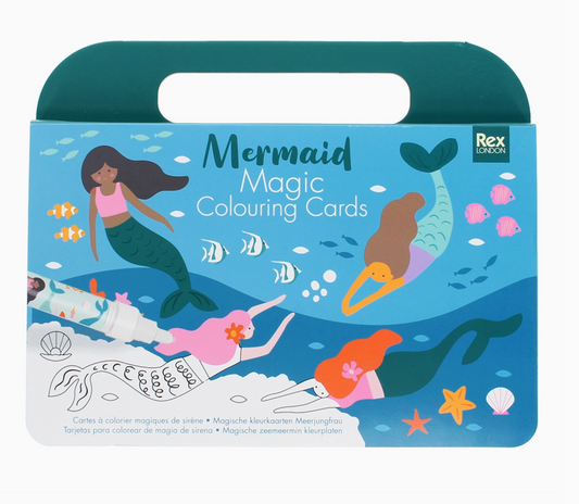MAGIC WATER COLOUR CARDS - MERMAIDS | REX LONDON