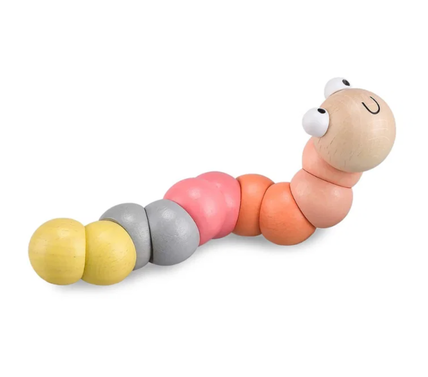 WOODEN WIGGLY WORMS - 2 COLOURS | BIGJIGS