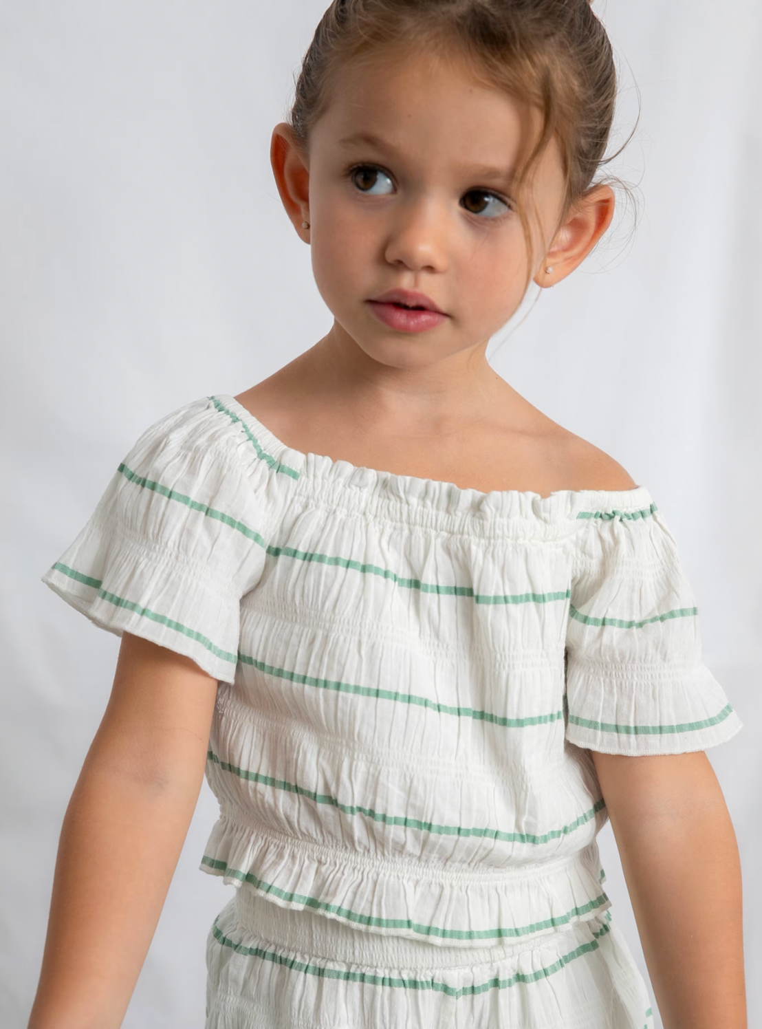 GIRLS STRIPE WIDE-LEG  TROUSER & TOP OUTFIT | MAYORAL
