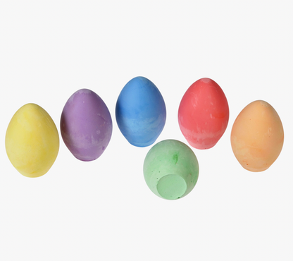 SIX COLOURED CHALK EGGS | REX LONDON