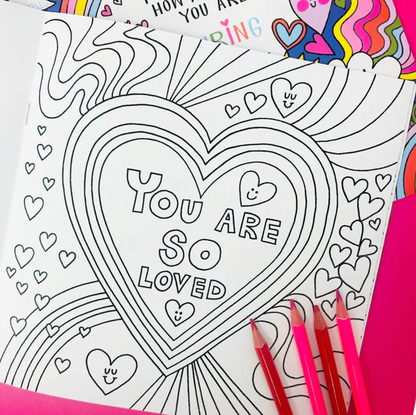 NEVER FORGET HOW AMAZING YOU ARE COLOURING BOOK | RACHEL ELLEN