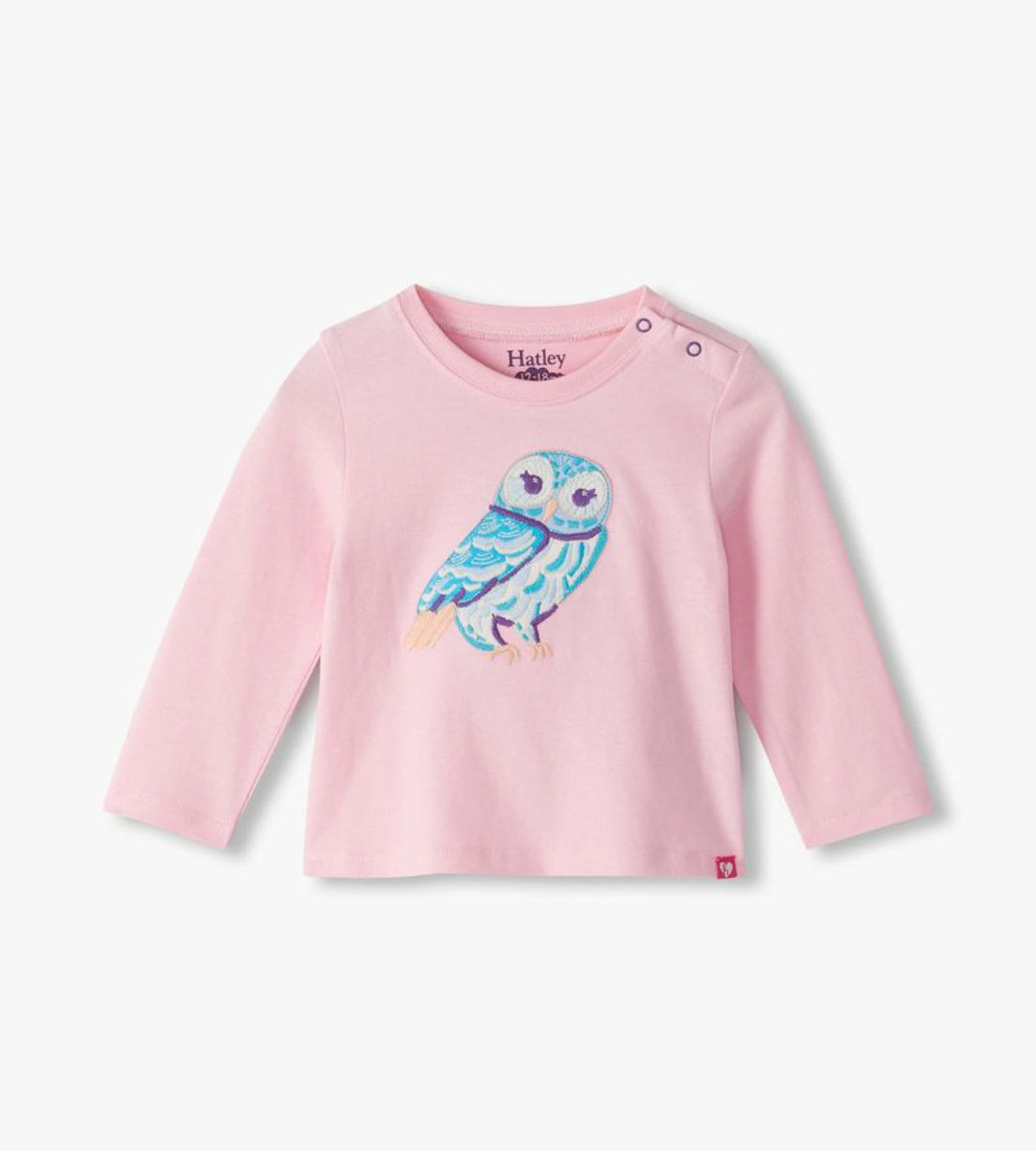 MAGESTIC OWL GATHERED BACK TEE - PINK | HATLEY