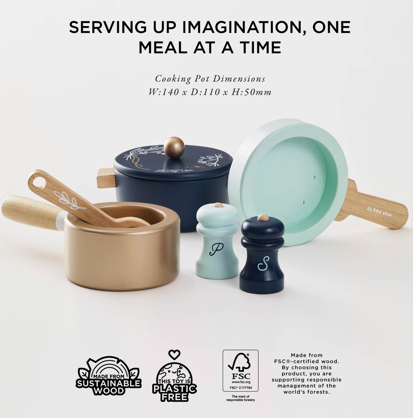 POTS & PANS KITCHEN ACCESSORIES | LE TOY VAN
