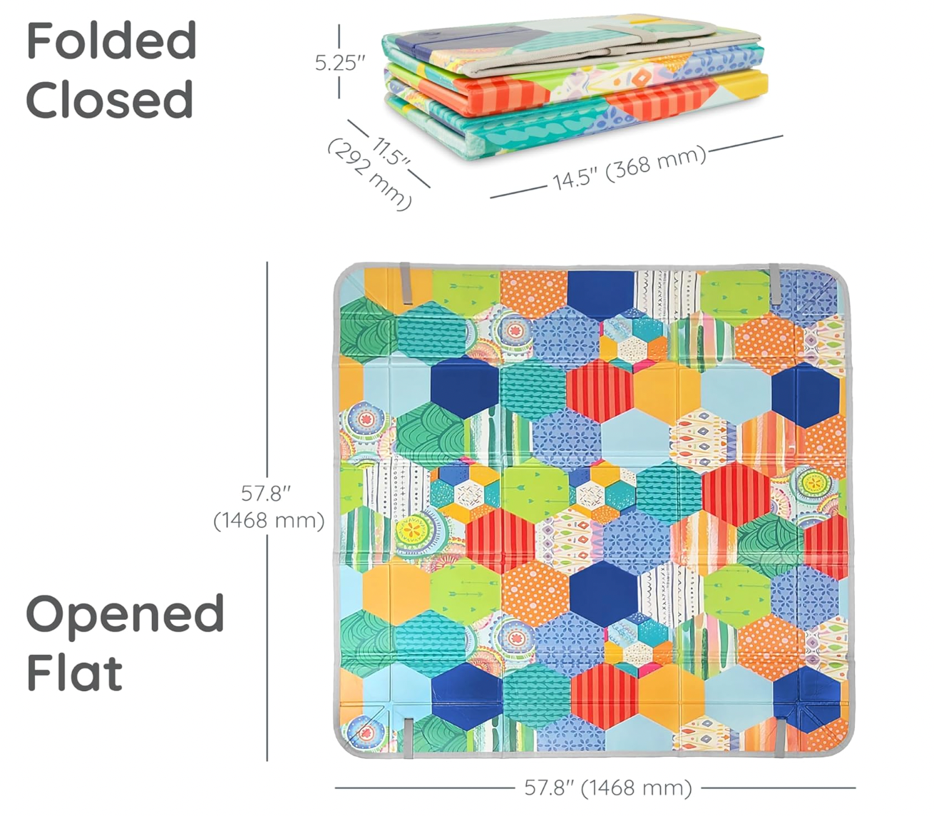 FOLDABLE SOFT FOAM MAT | INFANTINO