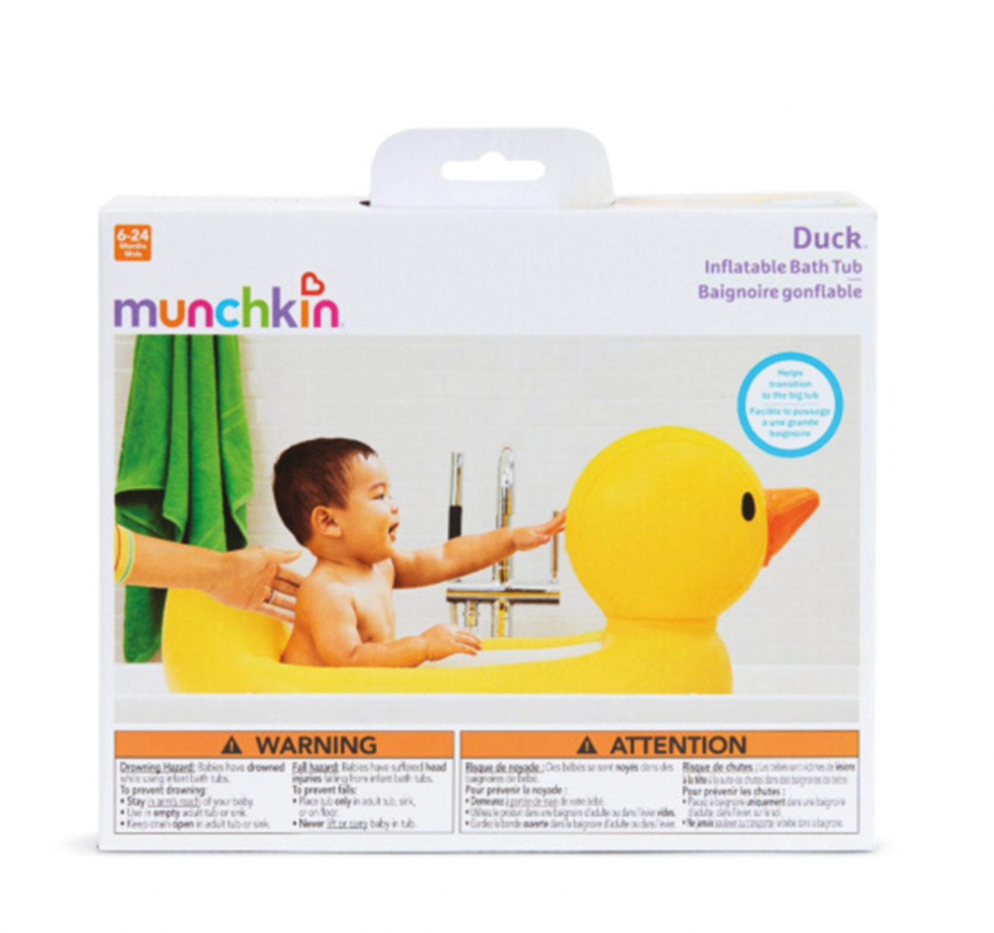 INFLATABLE DUCK BATH TUB | MUNCHKIN