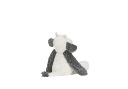 A plush stuffed animal toy shaped like a bear or cat, shown from the back on a plain white background.