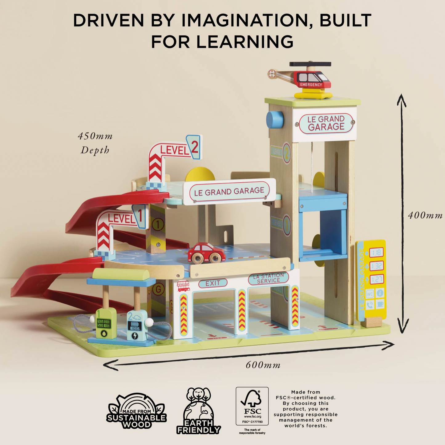 LE GRAND WOODEN GARAGE | LE TOY VAN