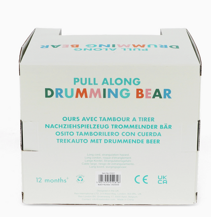 Box back; multicolour product name; French/German/Spanish/Dutch names; safety warnings; barcode Item No. 31221; 12 months+; CE/UKCA marks
