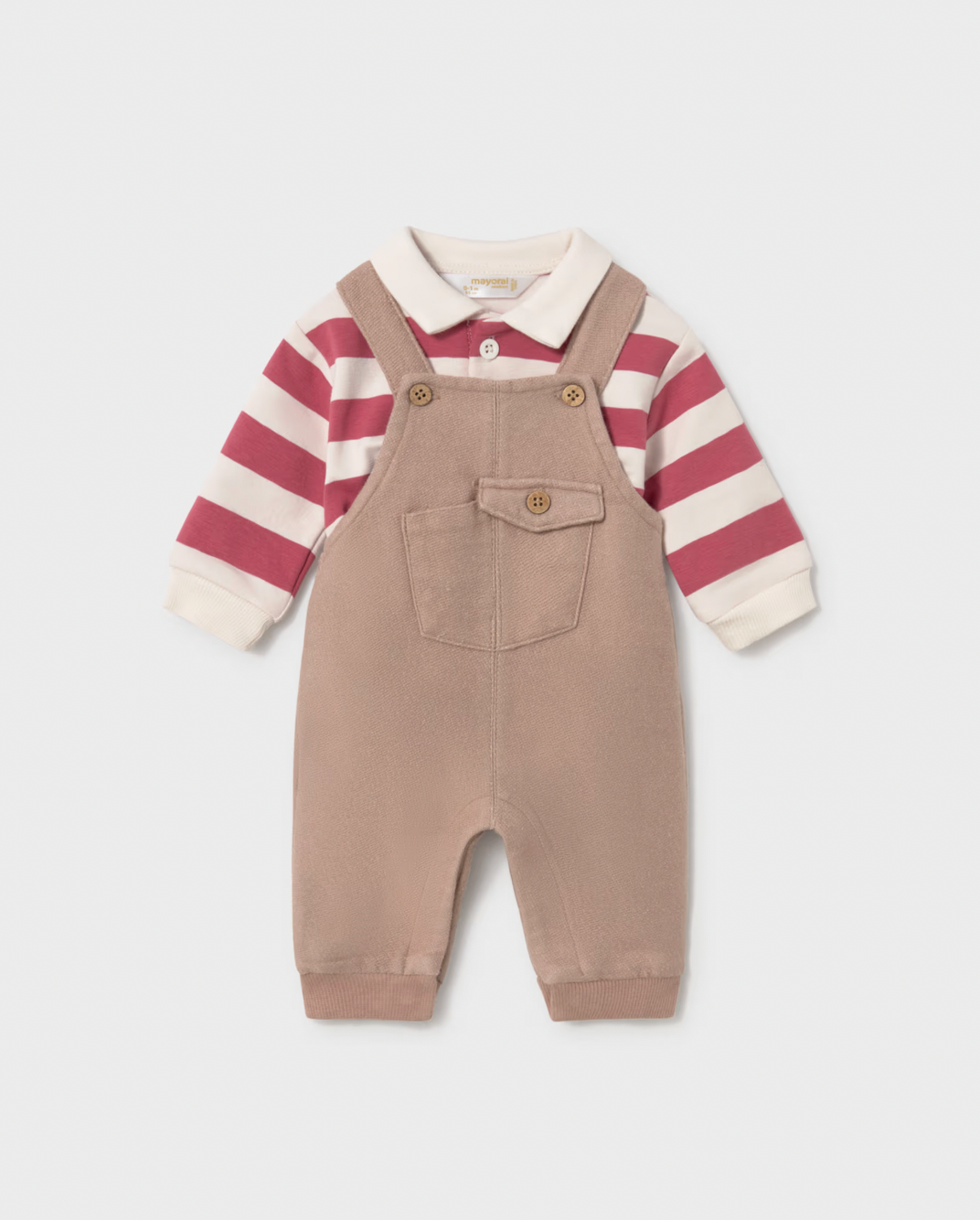 Grey background front view — full set; Mayoral label visible at collar
