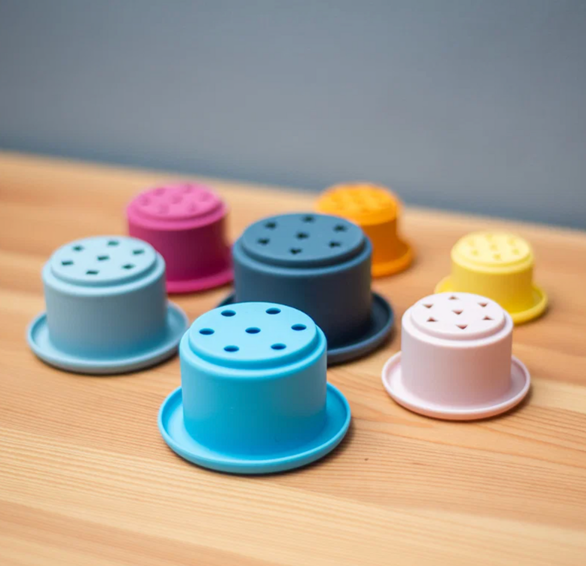 Bigjigs stacking cups product image; toddler activity toy for hands-on exploration, nesting and early learning