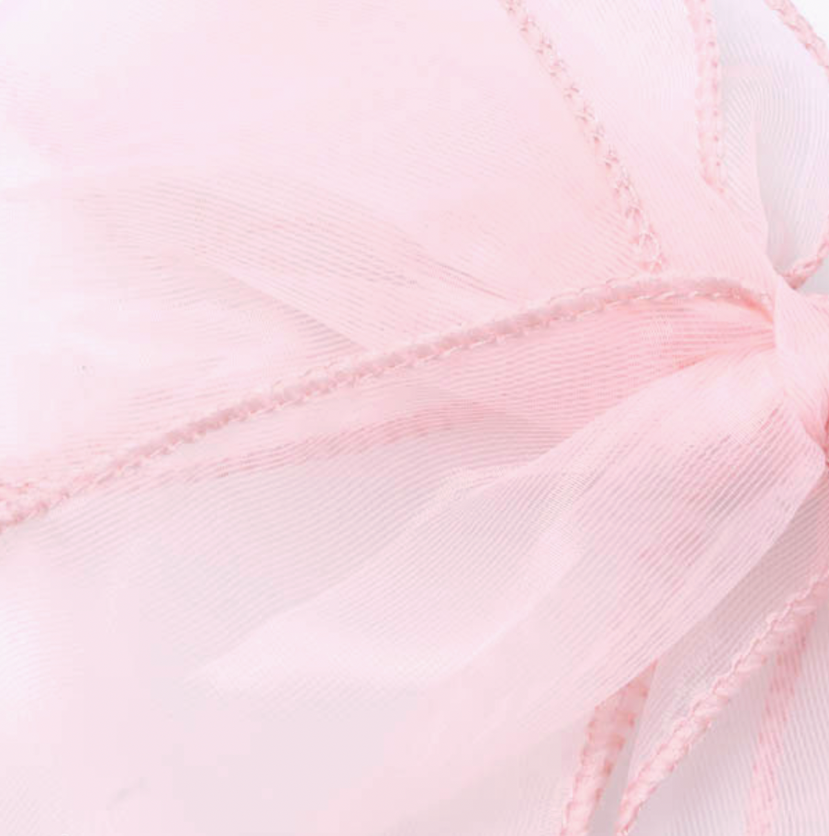 Molly & Rose statement pale pink hair bow accessory; oversized 17cm chiffon double bow attached to an 8cm barrette clip