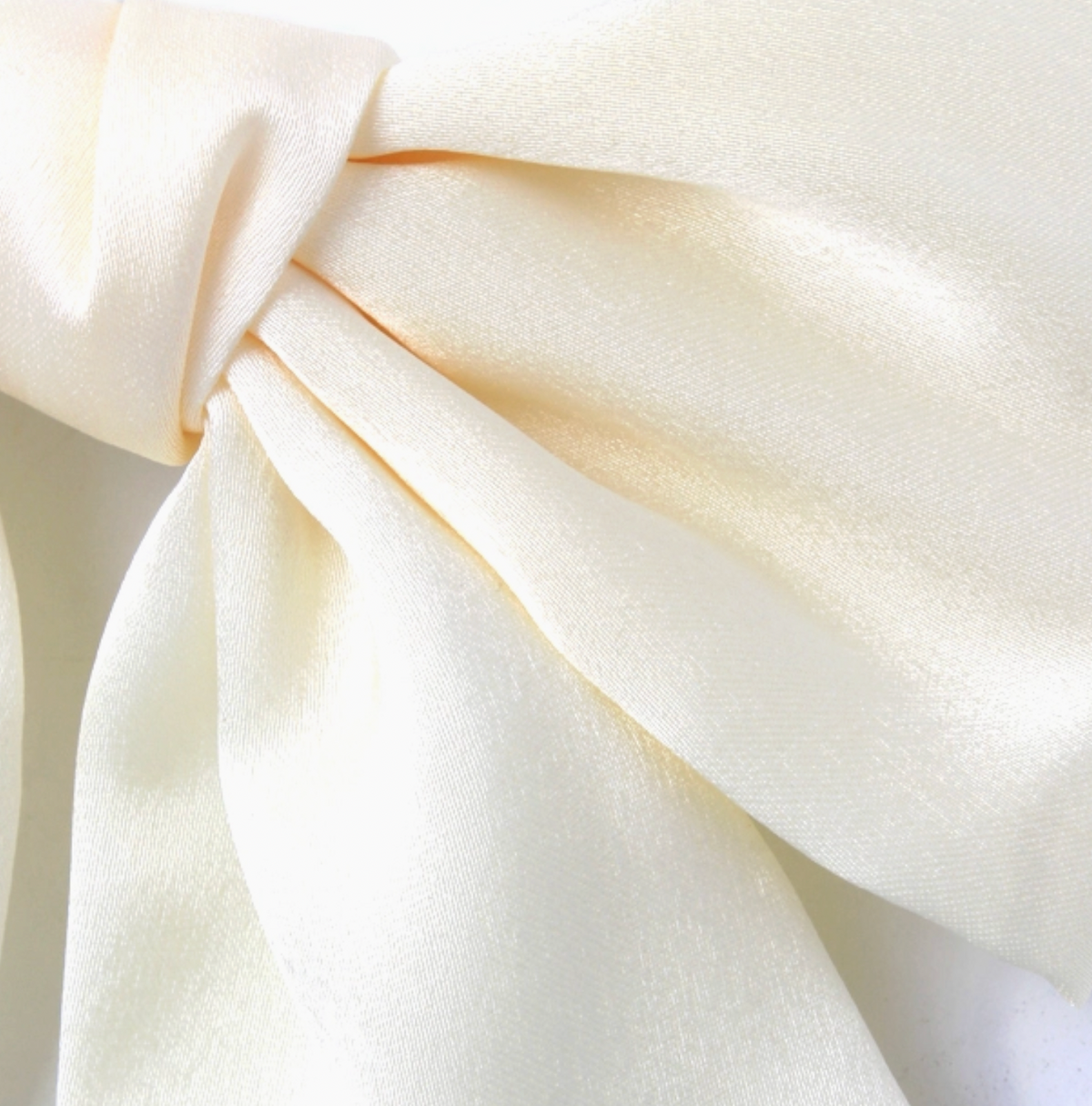 Molly & Rose ivory statement hair accessory; generously sized bow clip for adding soft ivory colour to an outfit