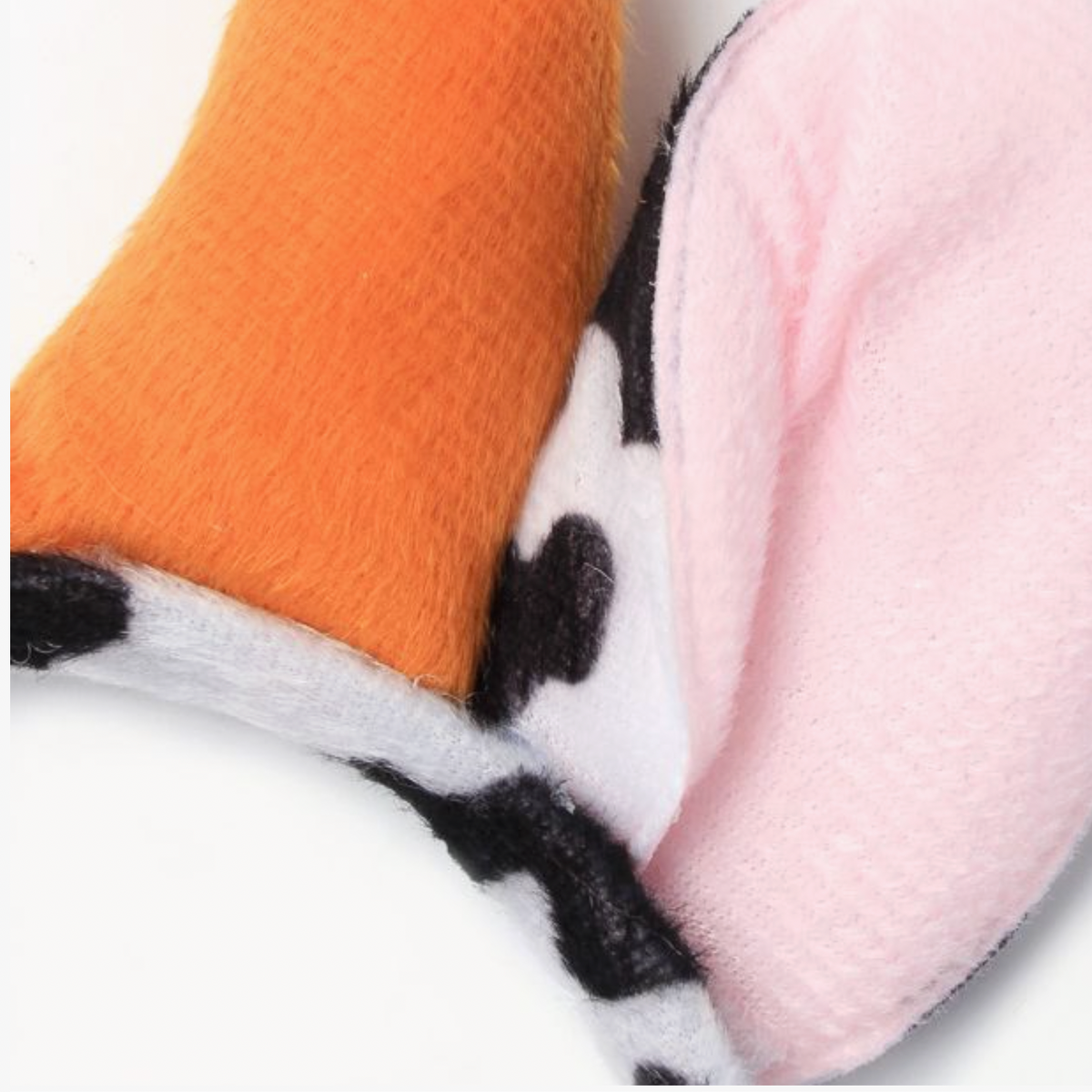 Cow ears Alice band and coordinating elastic tail by Molly & Rose, a two-piece farm animal dress-up accessory.