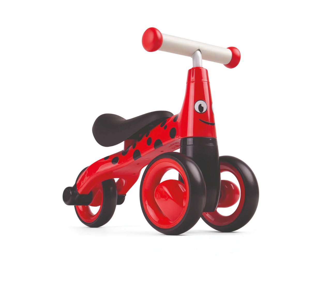 Red balance bike with black spots. TODDLER RIDE ON TOY - LADYBIRD | DIDITRIKE 
