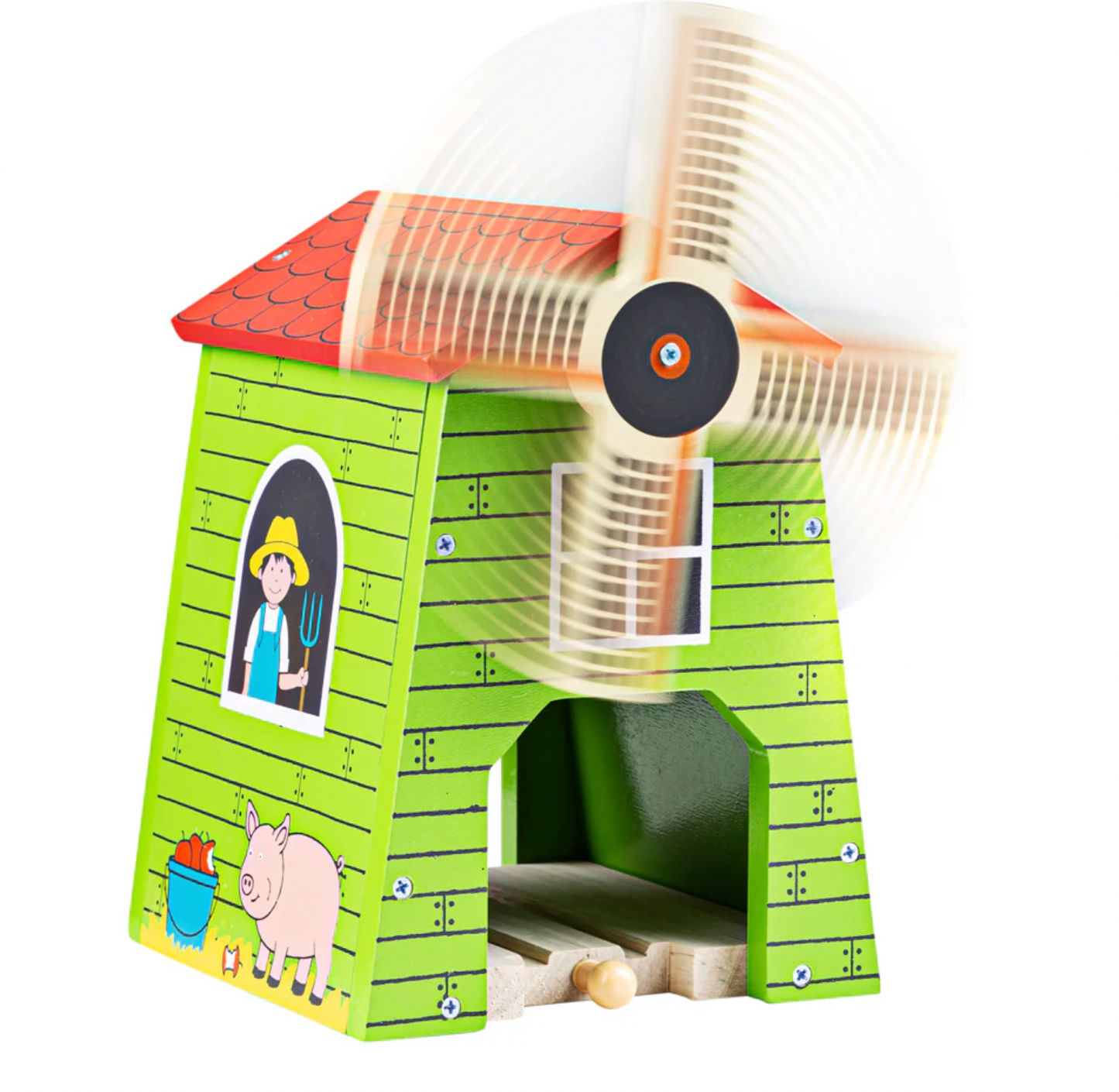 WOODEN COUNTRY WINDMILL TRAIN SET ACCESSROY | BIGJIGS
