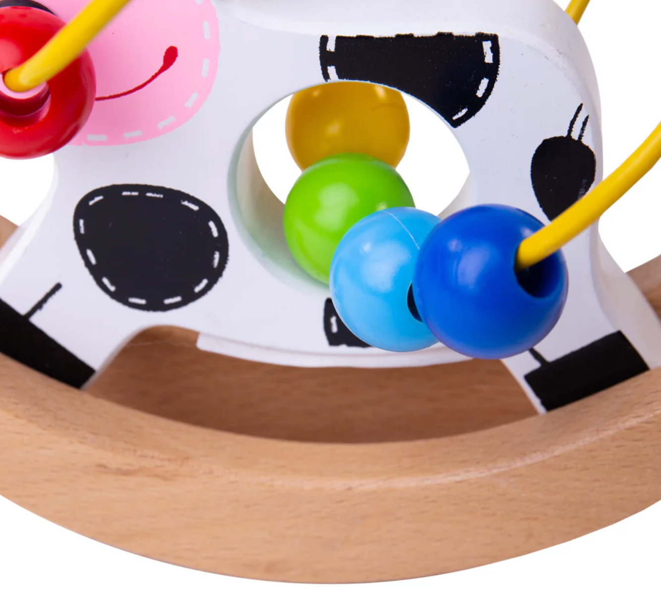 WOODEN COW ROCKING BEAD FRAME | BIGJIGS