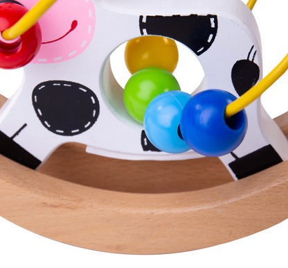 WOODEN COW ROCKING BEAD FRAME | BIGJIGS