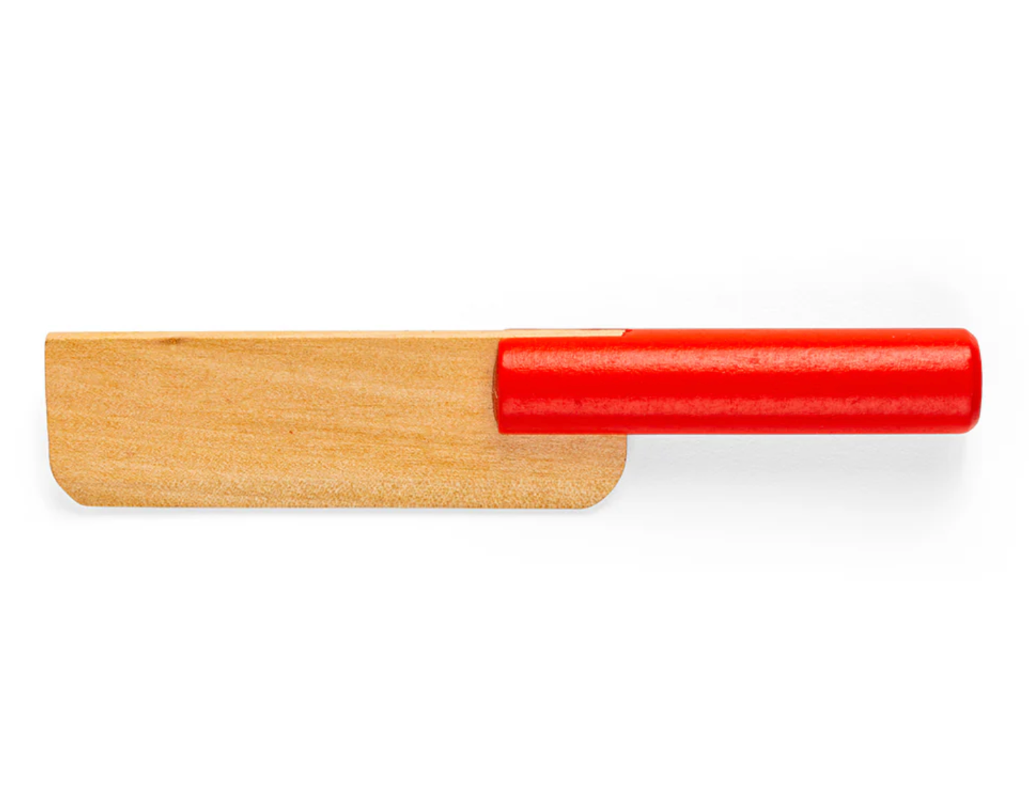 Wooden tool with a red handle on a white background WOODEN CUTTING BIRTHDAY CAKE | BIGJIGS