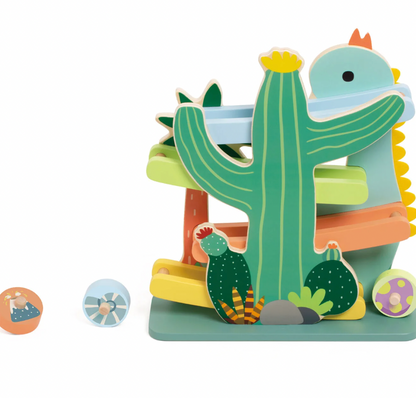 children’s wooden play toy dinosaur slide for motor skill development. WOODEN DINOSAUR SLIDE PLAY TOY | CLASSIC WORLD