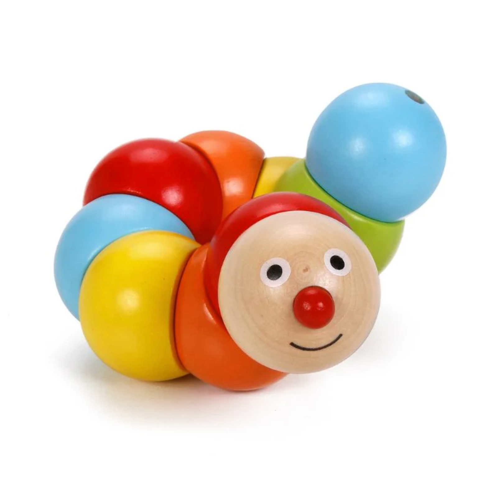 Colorful wooden toy caterpillar. WOODEN TWISTY CATERPILLAR | CLASSIC WORLD