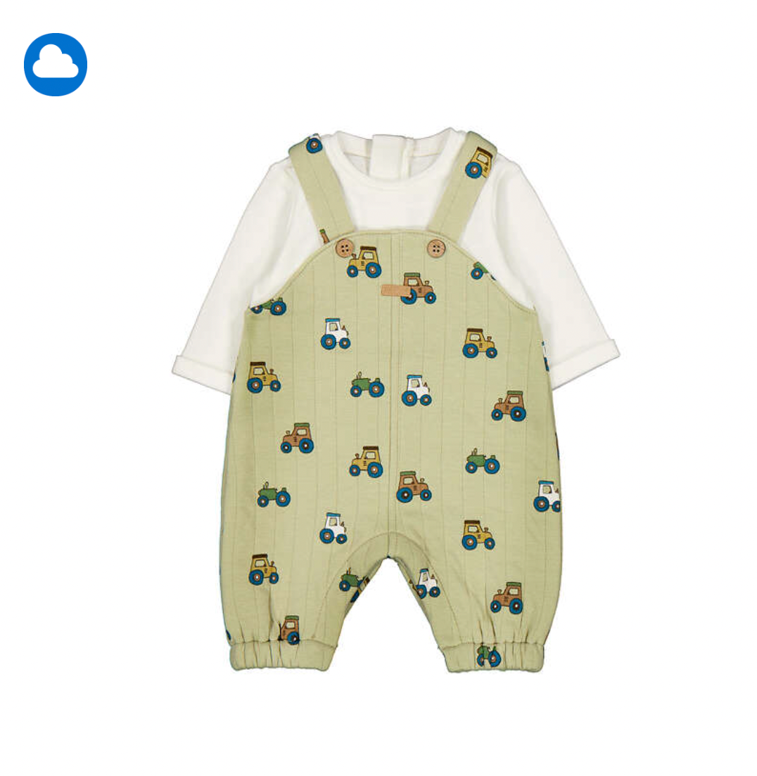 Mayoral Baby Tractor Overalls Set two piece outfit from Annabels of Cranbrook